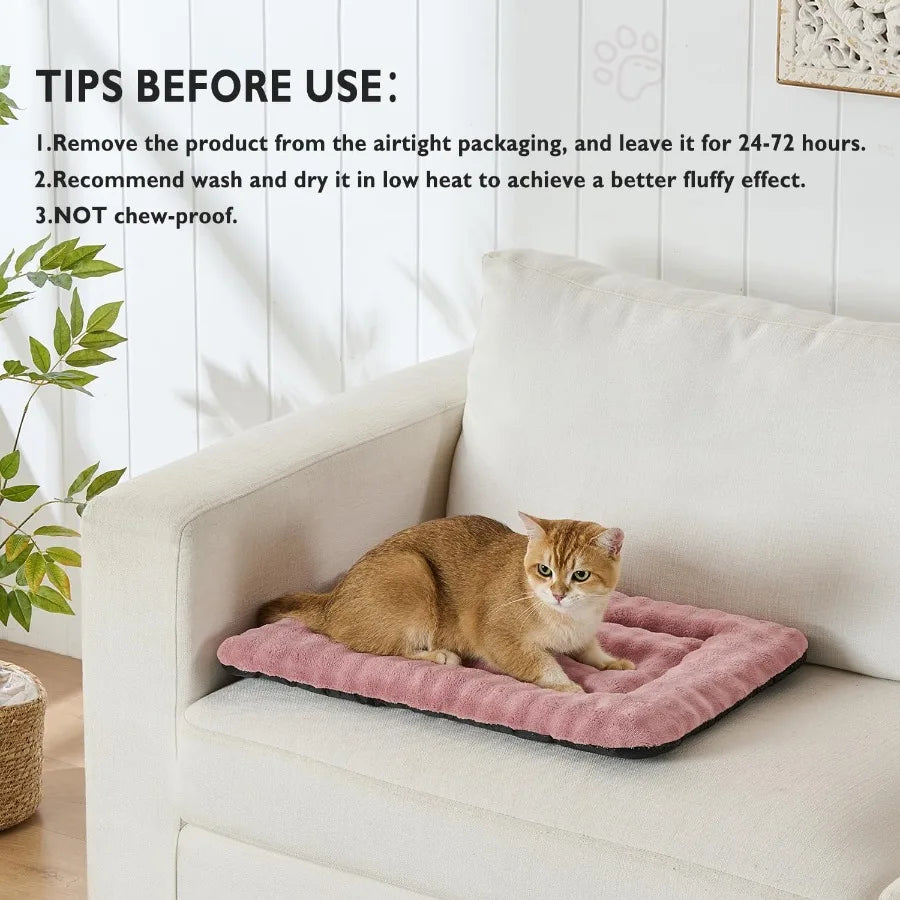 Washable Soft Pet Sleeping Mat With 3D Bubble Pattern