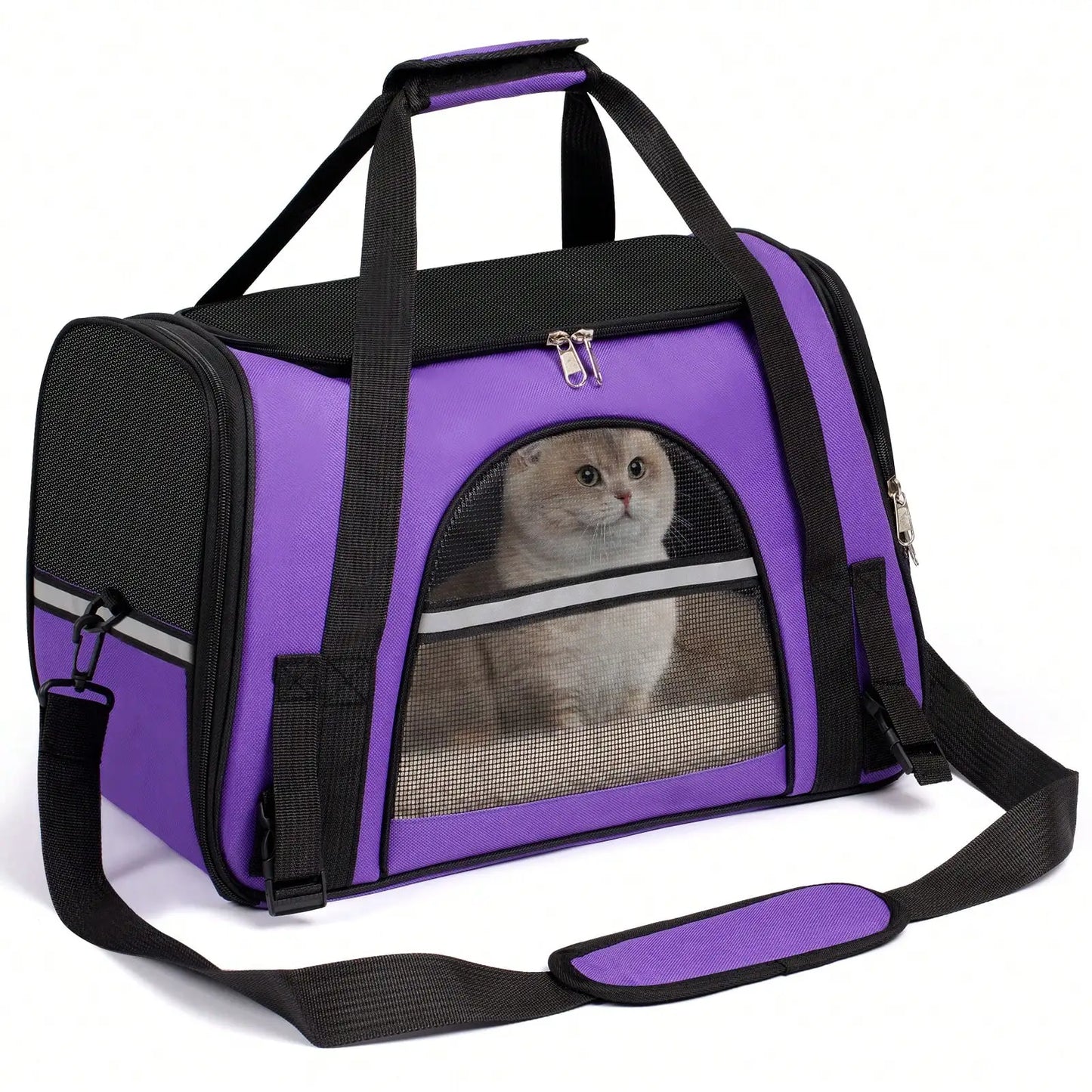 Breathable Pet Carrier Bag Airline Approved Foldable Travel Carrier