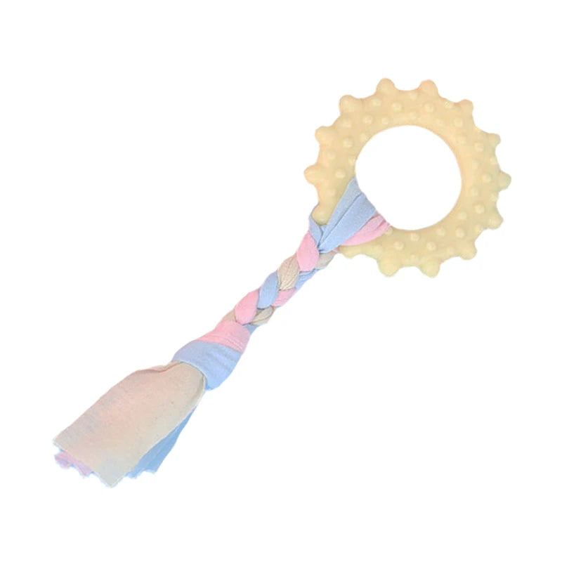 Soft Dog Chew Toys Rubber Bone For Training Molars