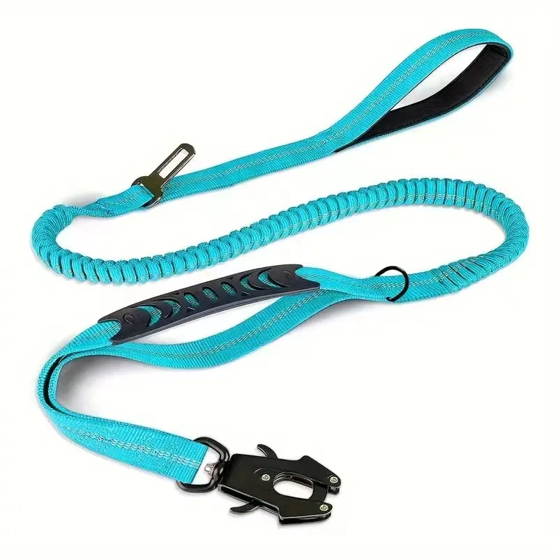 Reflective Shock Absorbing Leash for Large Dogs No Pull Tactical