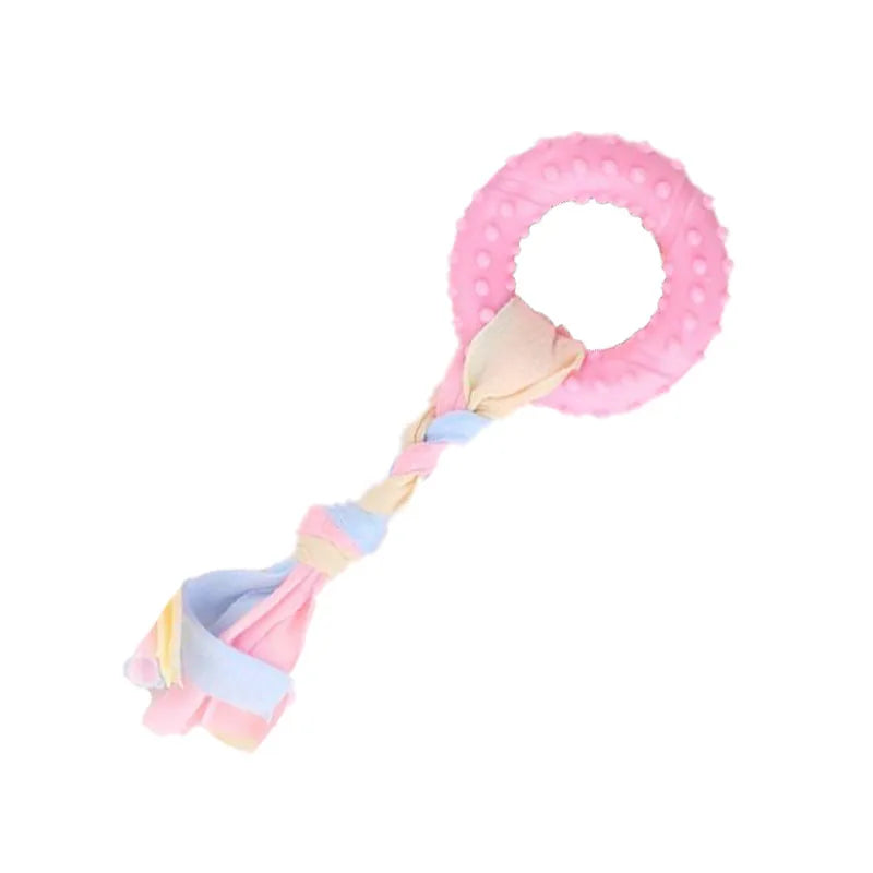 Soft Dog Chew Toys Rubber Bone For Training Molars