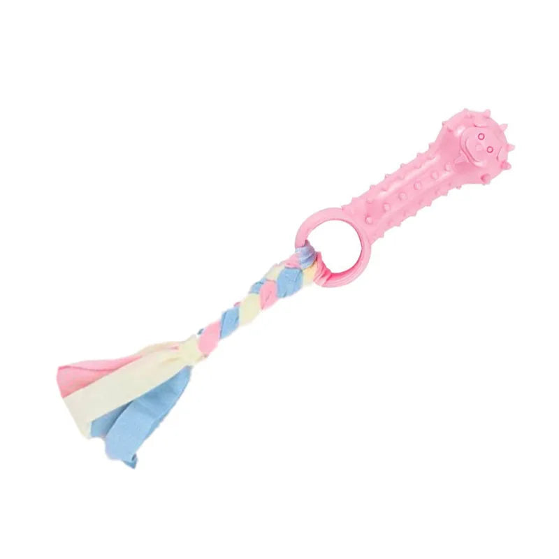 Soft Dog Chew Toys Rubber Bone For Training Molars