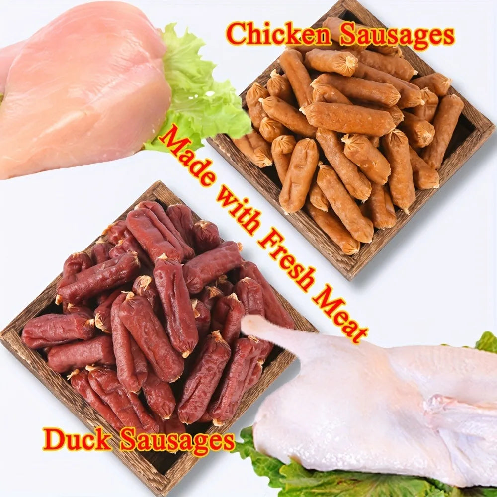 Helety Duck And Chicken Sausages For Dogs High Protein Training