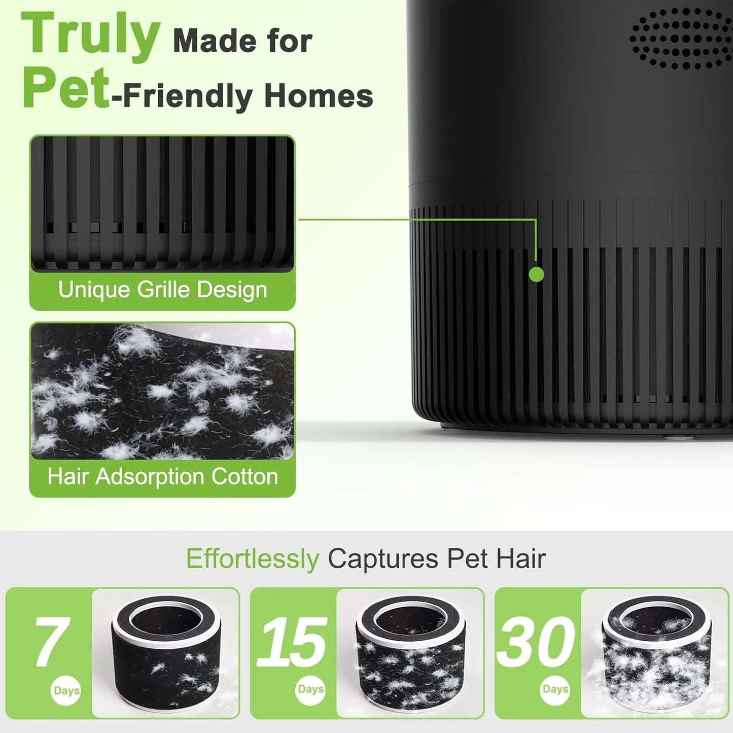 Chuboor Smart Air Purifier App Alexa Control PM25 Monitor