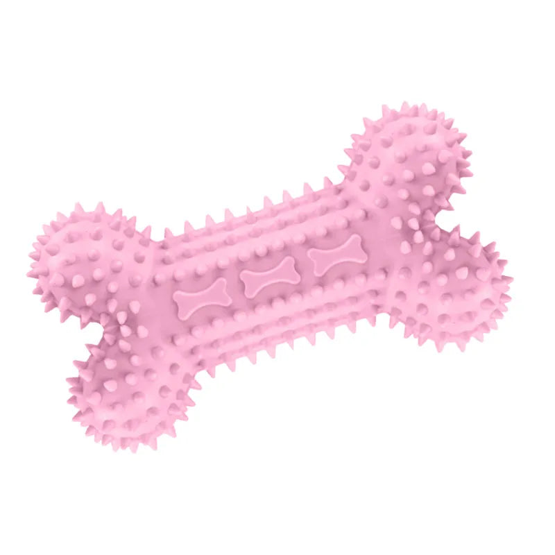 Soft Dog Chew Toys Rubber Bone For Training Molars