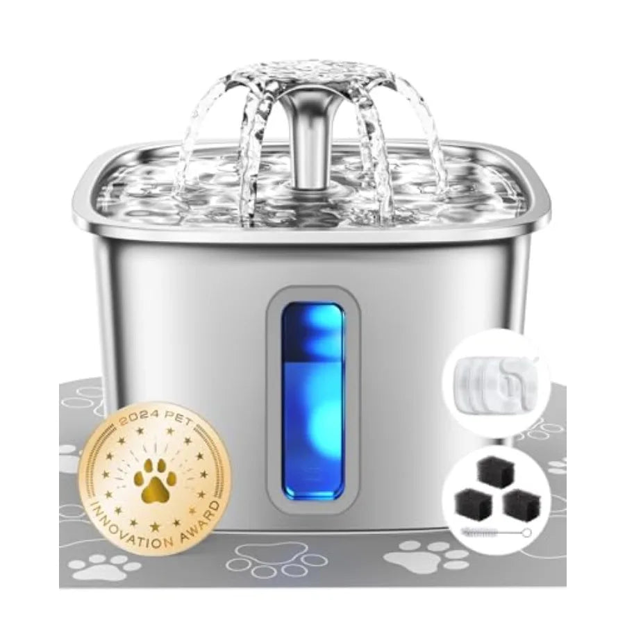 Innovation Award Winner Stainless Steel Cat Water Fountain