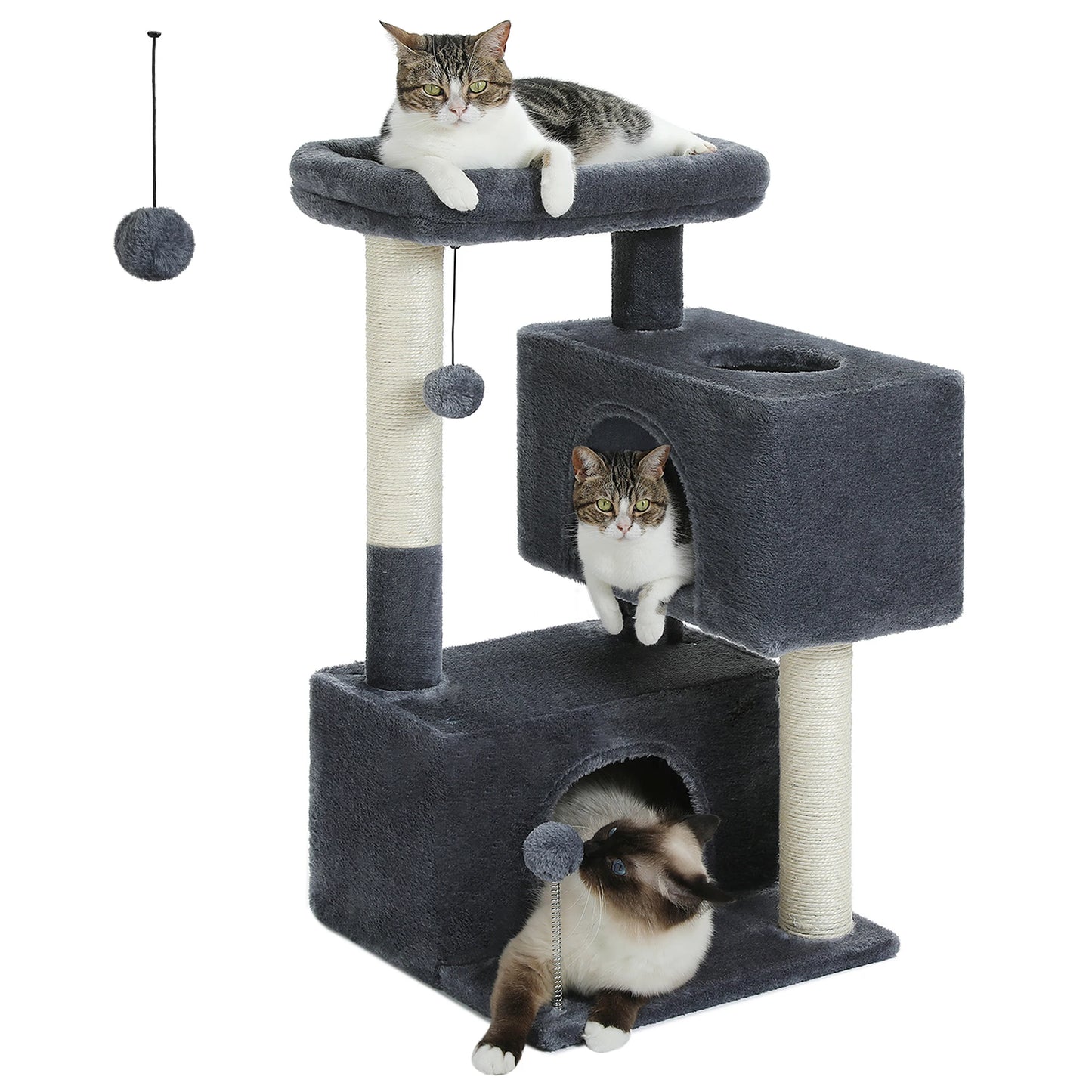 PAWZ Road Multi-Level Cat Tree Tower With Scratching Posts