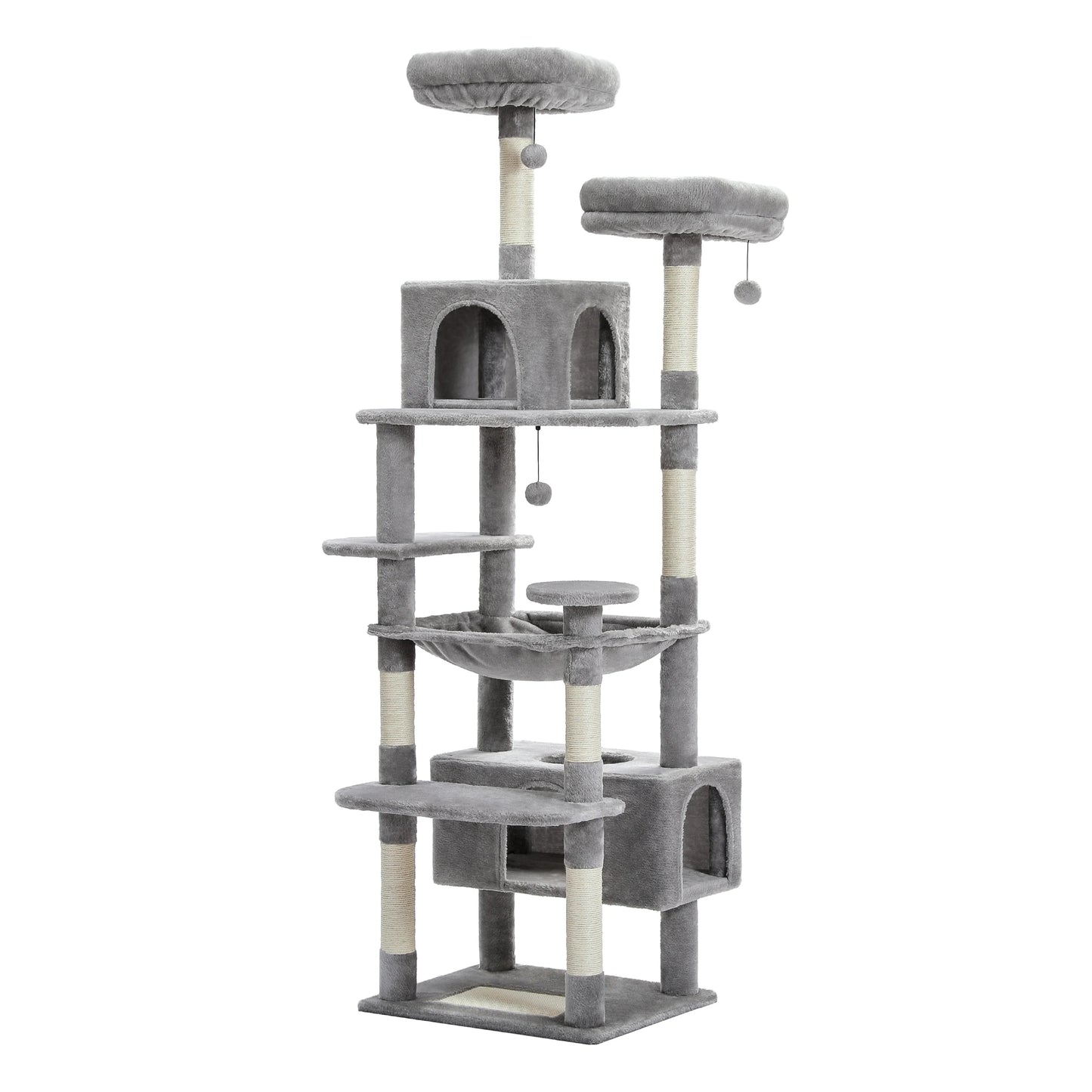PAWZ Road Five Level Cat Tree Plush Cat Condo With Scratching Posts