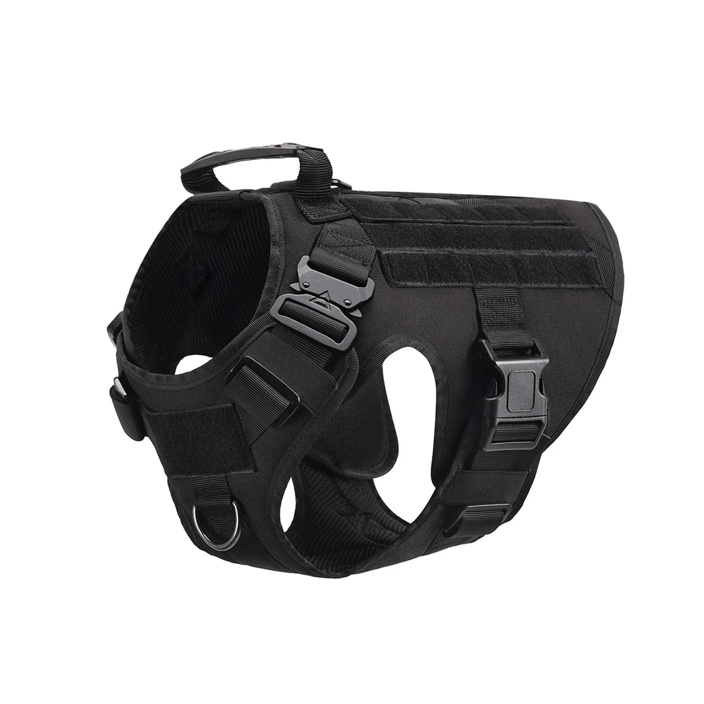 Tactical Molle Dog Harness With Pouches For Training