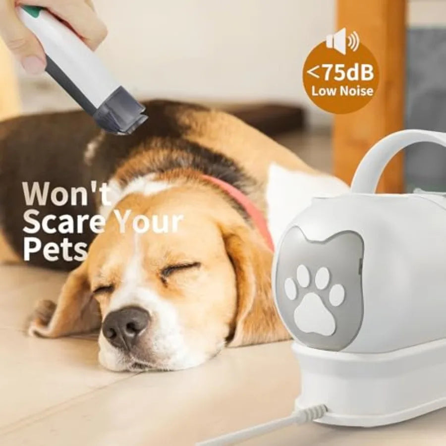 Dog Grooming Kit With Vacuum And SixInOne Grooming Tools