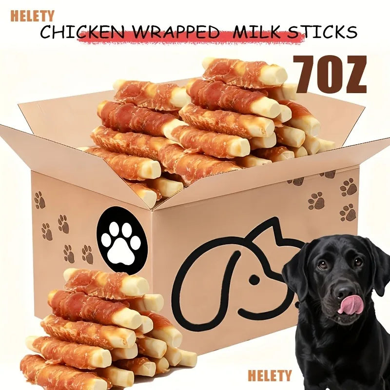 Helety Mixed Flavor Duck Jerky Chicken Milk Jerky Dog Treats