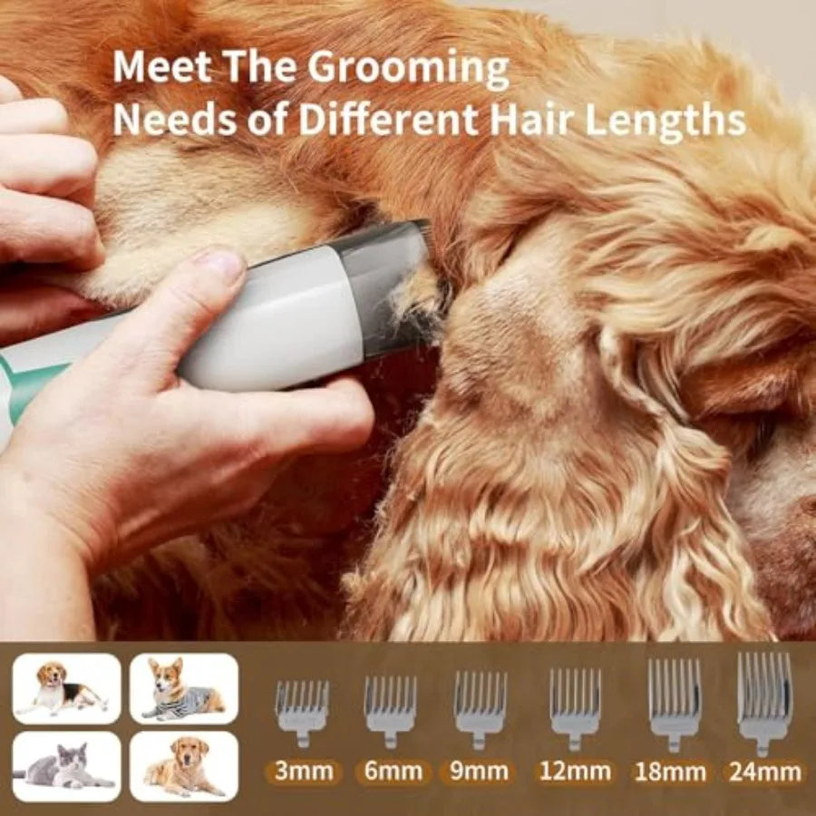 Dog Grooming Kit With Vacuum And SixInOne Grooming Tools