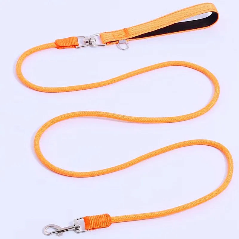 Premium Nylon Dog Leash With Padded Handle For Safer Walking