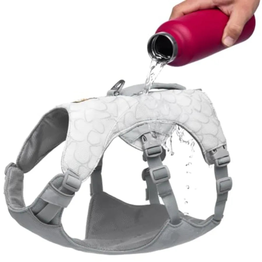 Swamp Cooler Dog Harness Lightweight Evaporative Cooling For Hot Weather