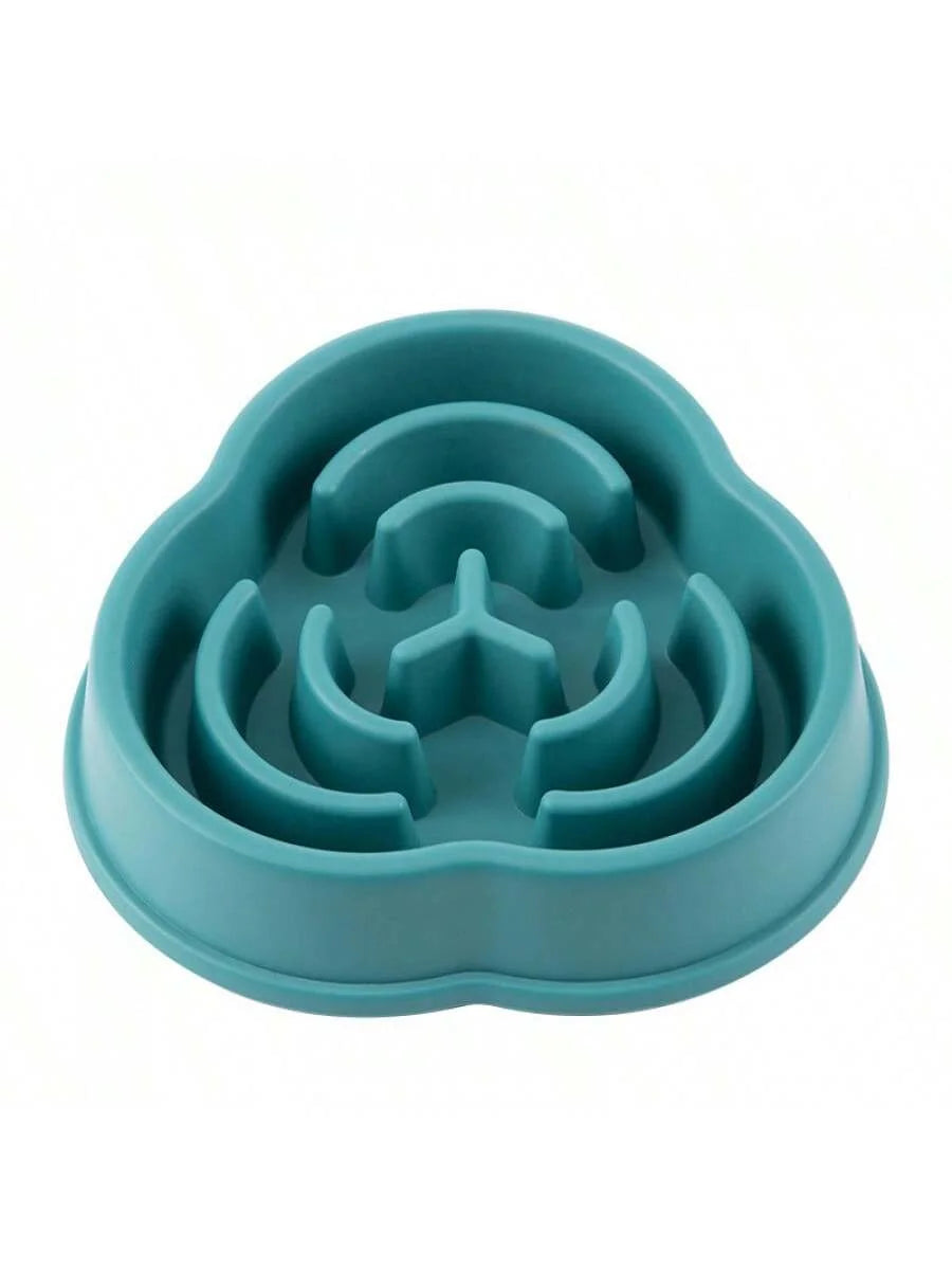 Plastic Slow Feeder Dog Bowl Cloud Shape 500ml Anti Vomiting
