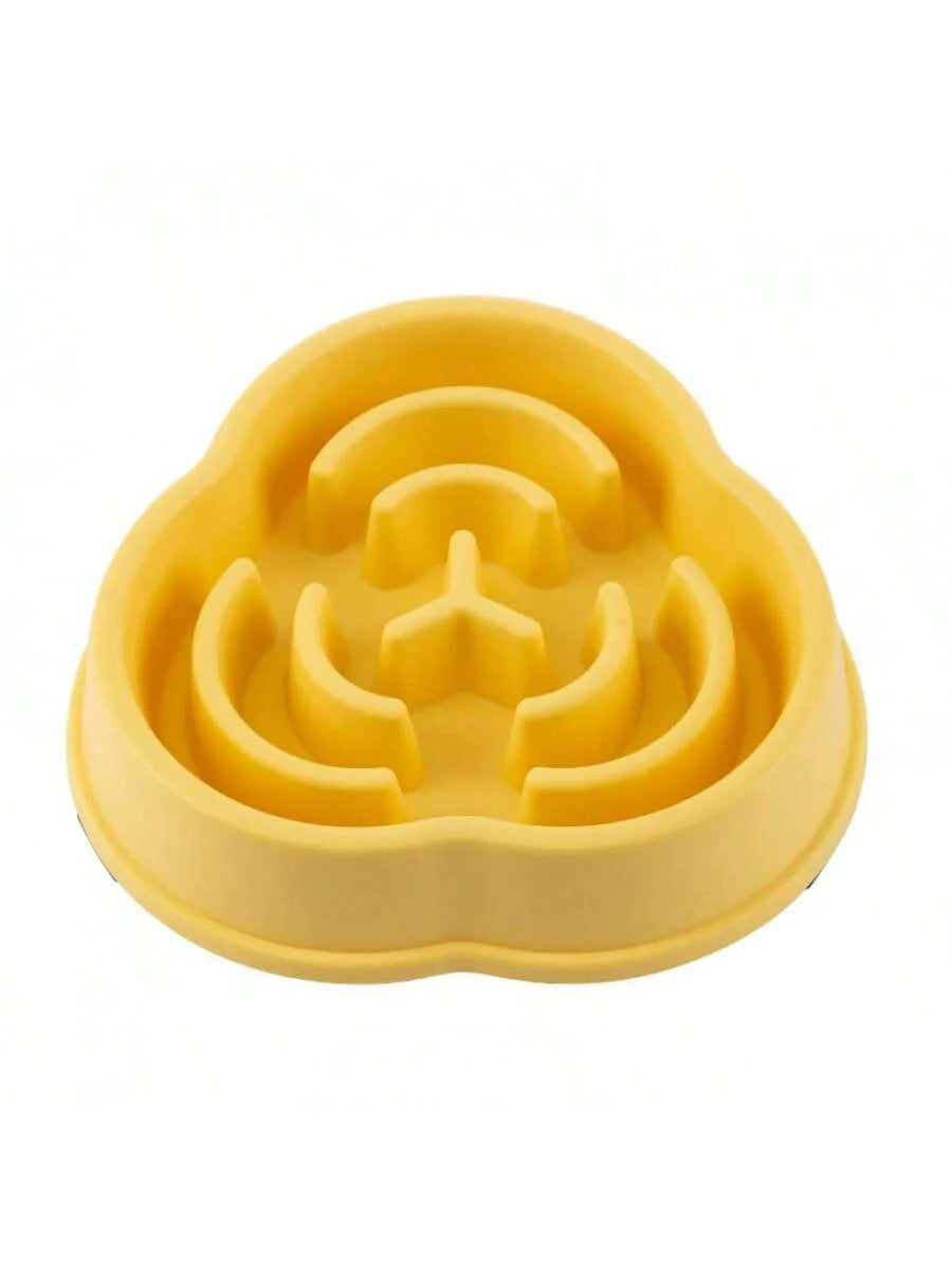 Plastic Slow Feeder Dog Bowl Cloud Shape 500ml Anti Vomiting