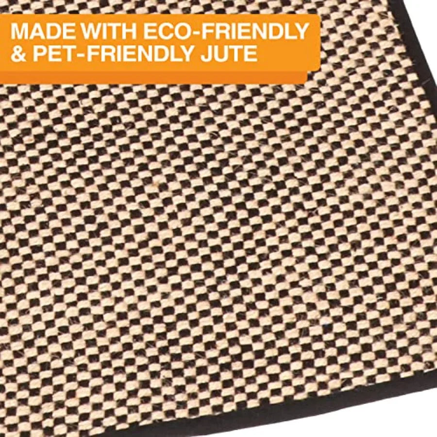 Neater Pets Jute Cat Litter Mat AntiSki With Checkered Design