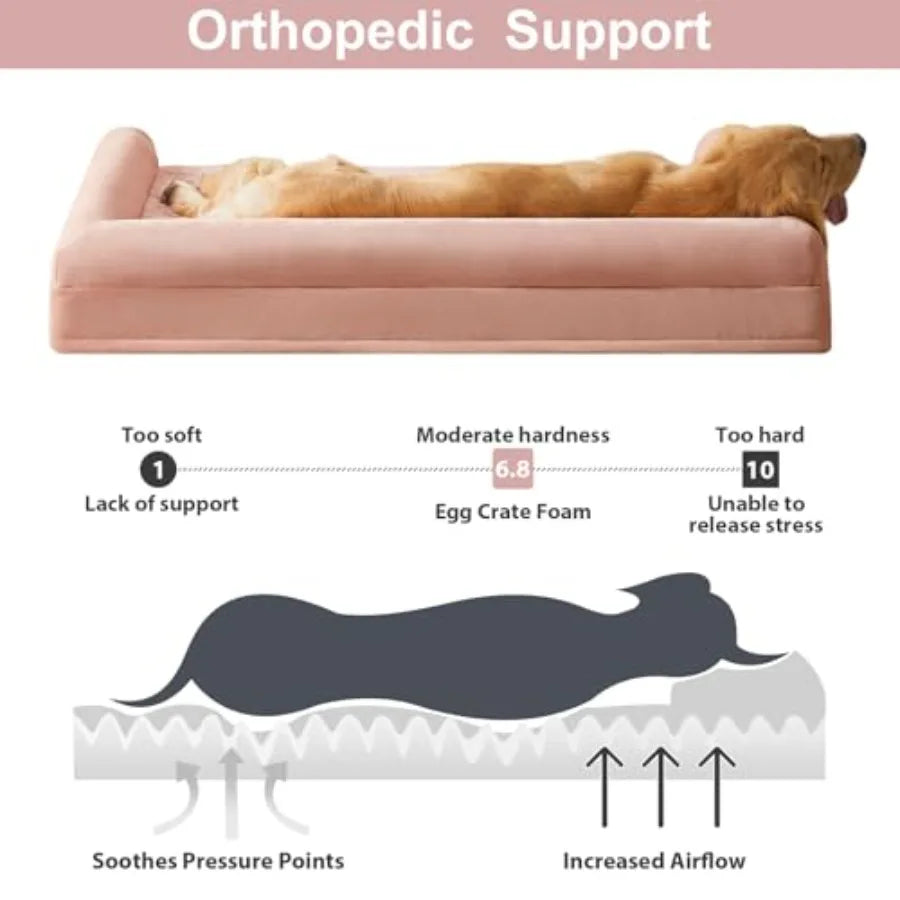 Orthopedic Dog Bed Waterproof Couch With Removable Washable Cover