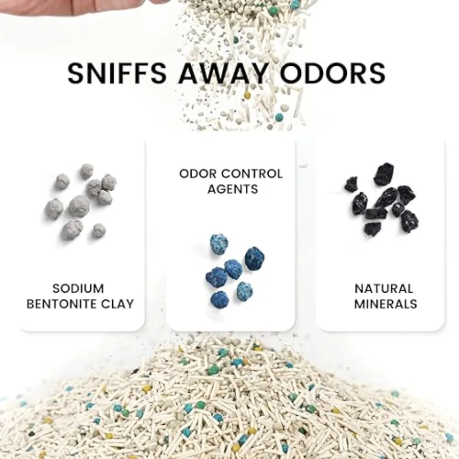 Dust Free Clumping Cat Litter With Green Tea Scent