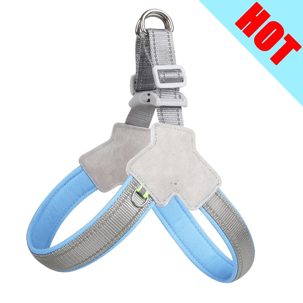 Adjustable Reflective Dog Harness Vest For Small To Large Dogs