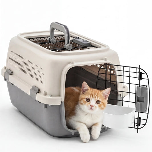 JHK Pet Carrier for Small Dogs and Cats Security Latches