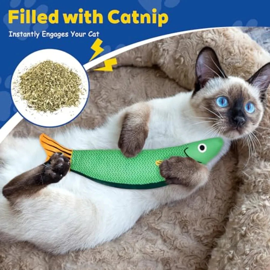 Catnip Cat Toys for Cats Soft Durable Rattle Chew Toy