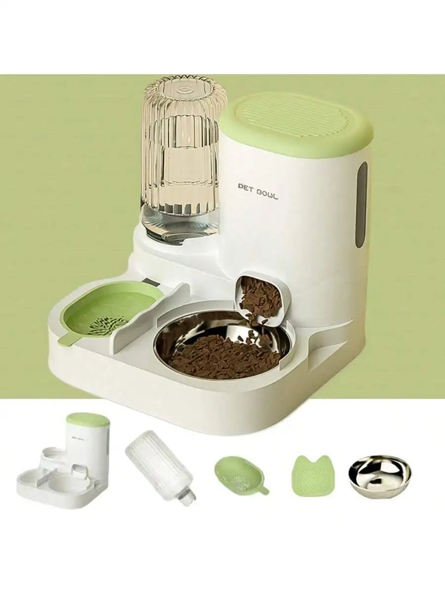2 In 1 Automatic Pet Feeder And Water Dispenser Detachable