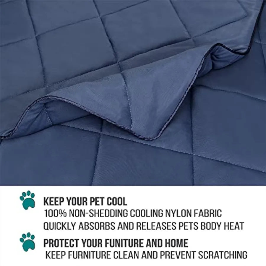 Cooling Dog Blanket Lightweight Fluffy Pet Throw Bed Cover