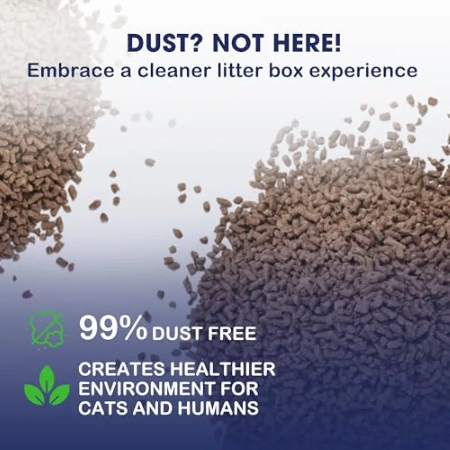 Organic Bamboo Cat Litter Unscented Dust Free Odor Control