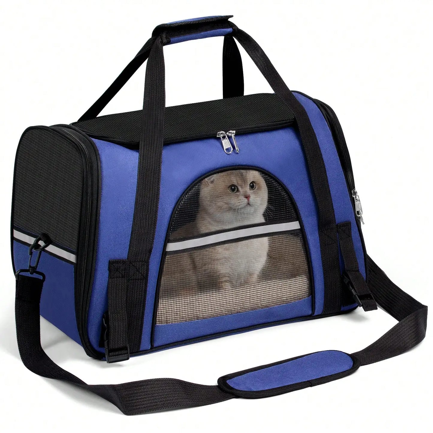 Breathable Pet Carrier Bag Airline Approved Foldable Travel Carrier