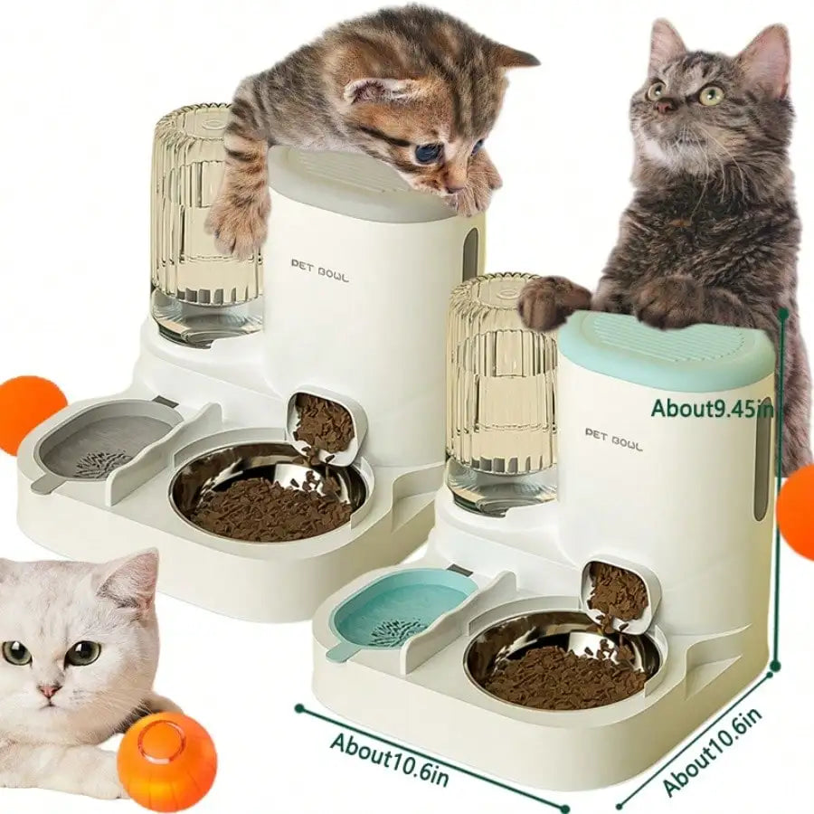 2 In 1 Automatic Pet Feeder And Water Dispenser Detachable