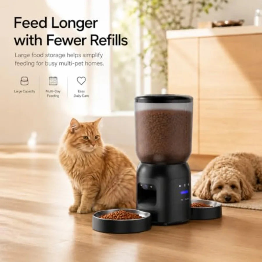 Smart Pet Feeder With 2K AI Camera And WiFi Control