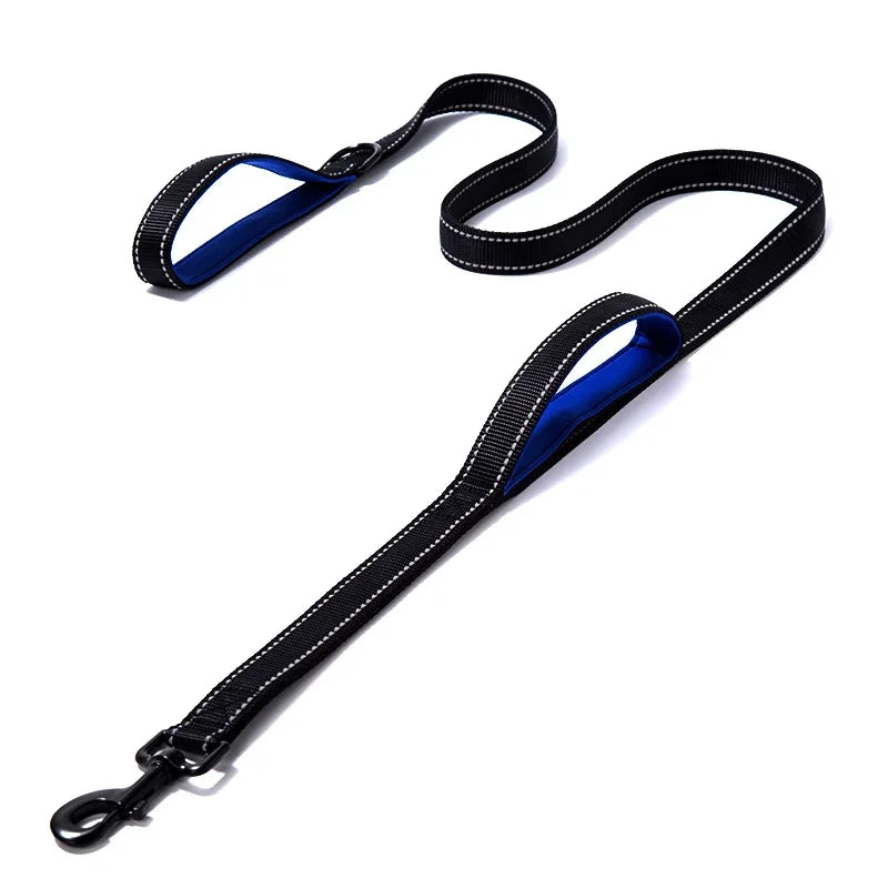 Dog Leash Dual Handle Heavy Duty Outdoor Training Lead