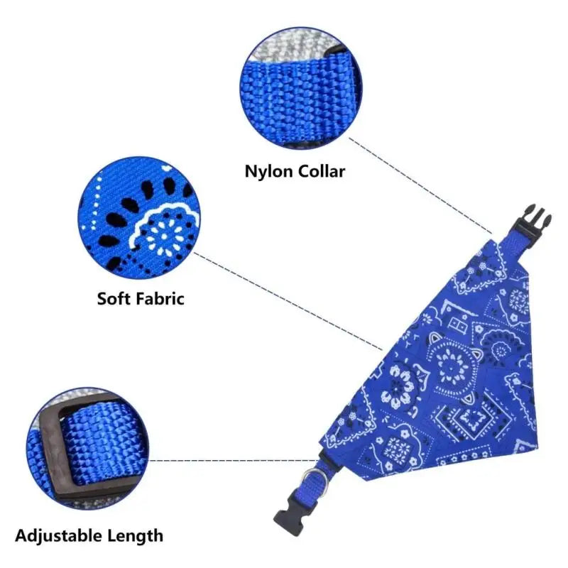 Cat Collar Adjustable Necktie Scarf Bandana For Pets