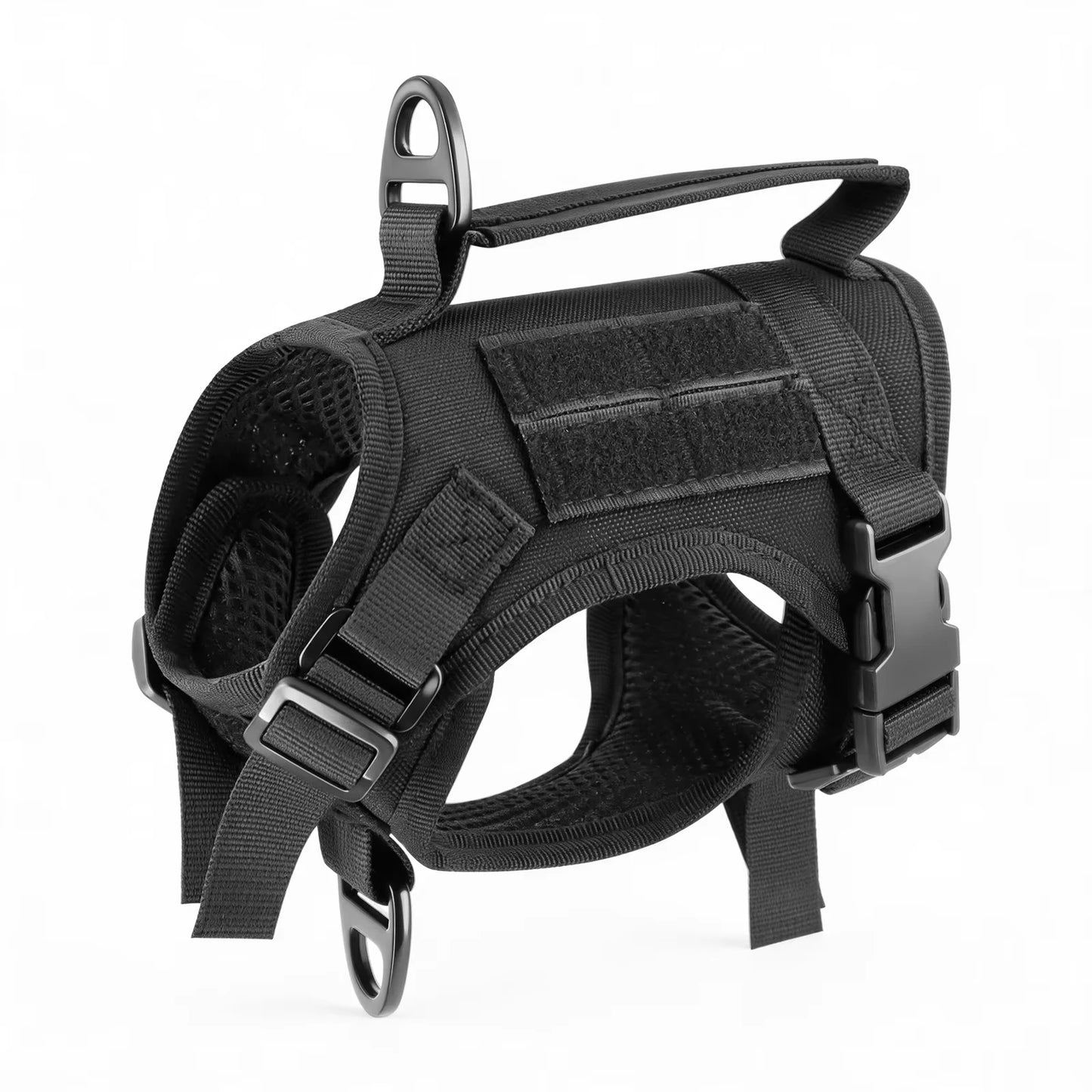 Tactical Cat Harness And Leash Set Adjustable Escape Proof Mesh