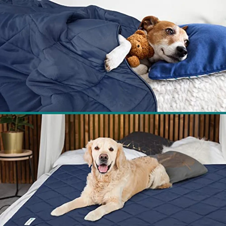 Cooling Dog Blanket Lightweight Fluffy Pet Throw Bed Cover