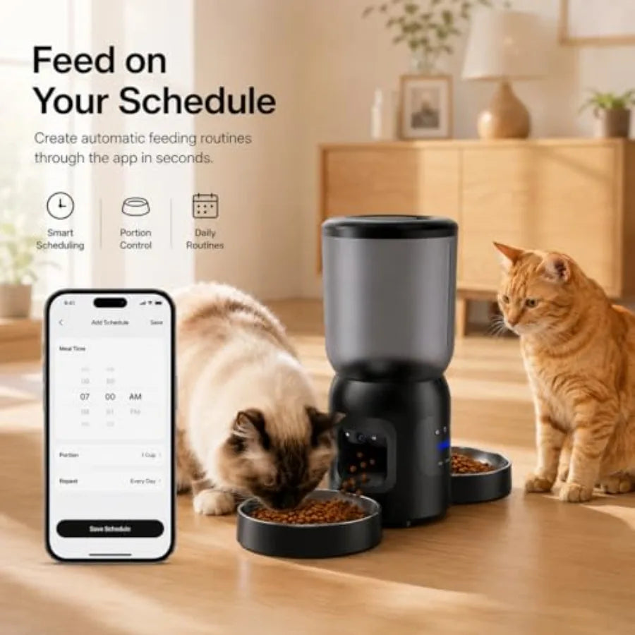 Smart Pet Feeder With 2K AI Camera And WiFi Control