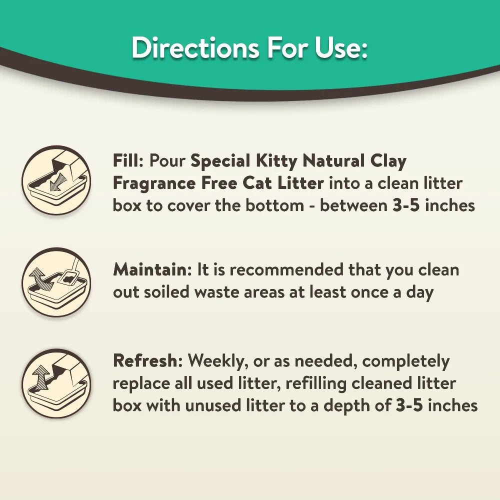 Clumping Clay Cat Litter Fresh Scent 4 Pack Odor Control