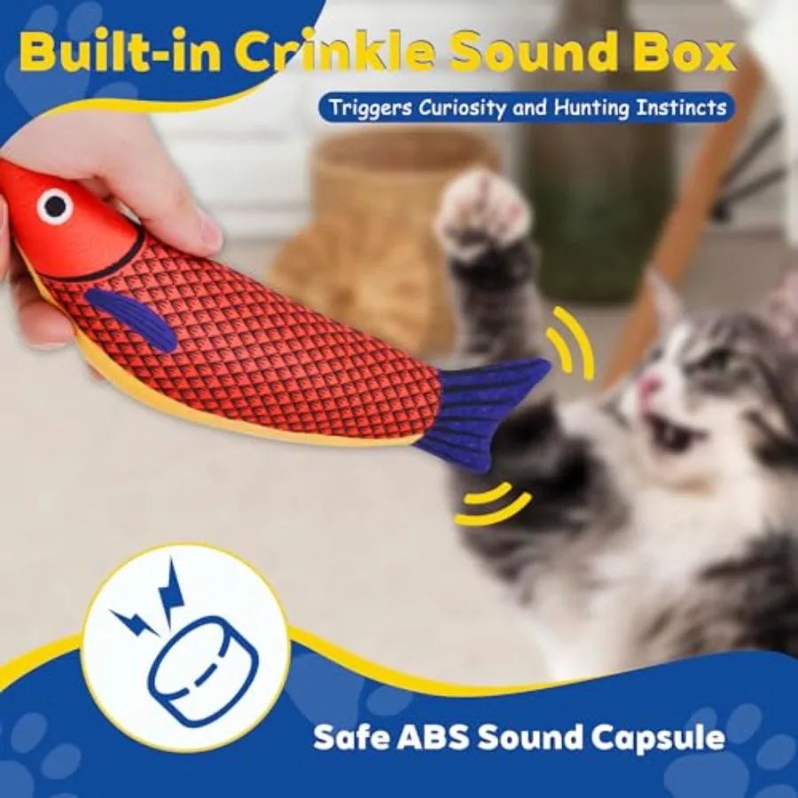 Catnip Cat Toys for Cats Soft Durable Rattle Chew Toy
