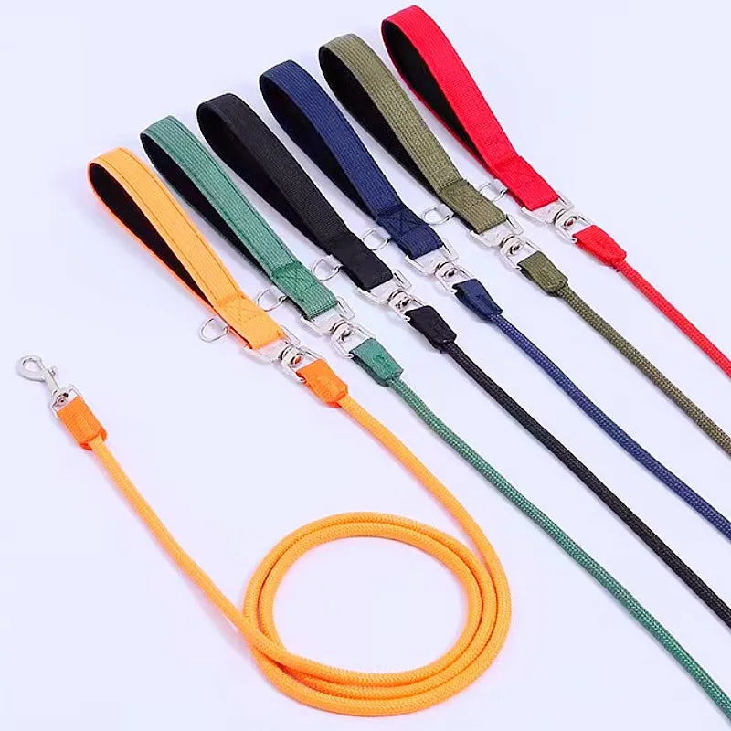 Premium Nylon Dog Leash With Padded Handle For Safer Walking