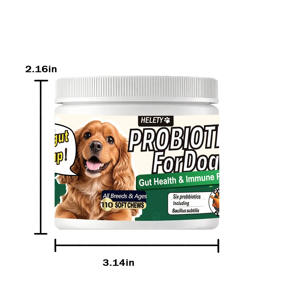 Dog Probiotic Digestive Health Soft Chews With Pumpkin Fish Oil