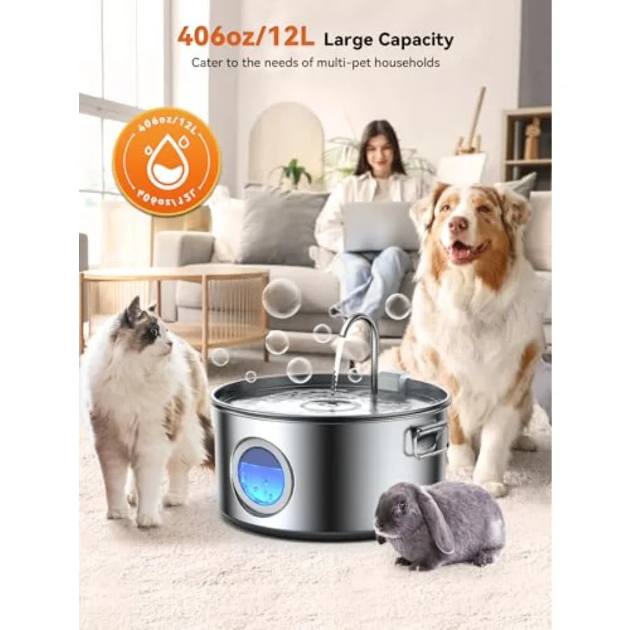 Large Breed Dog Water Fountain Dispenser Quiet And Easy To Clean