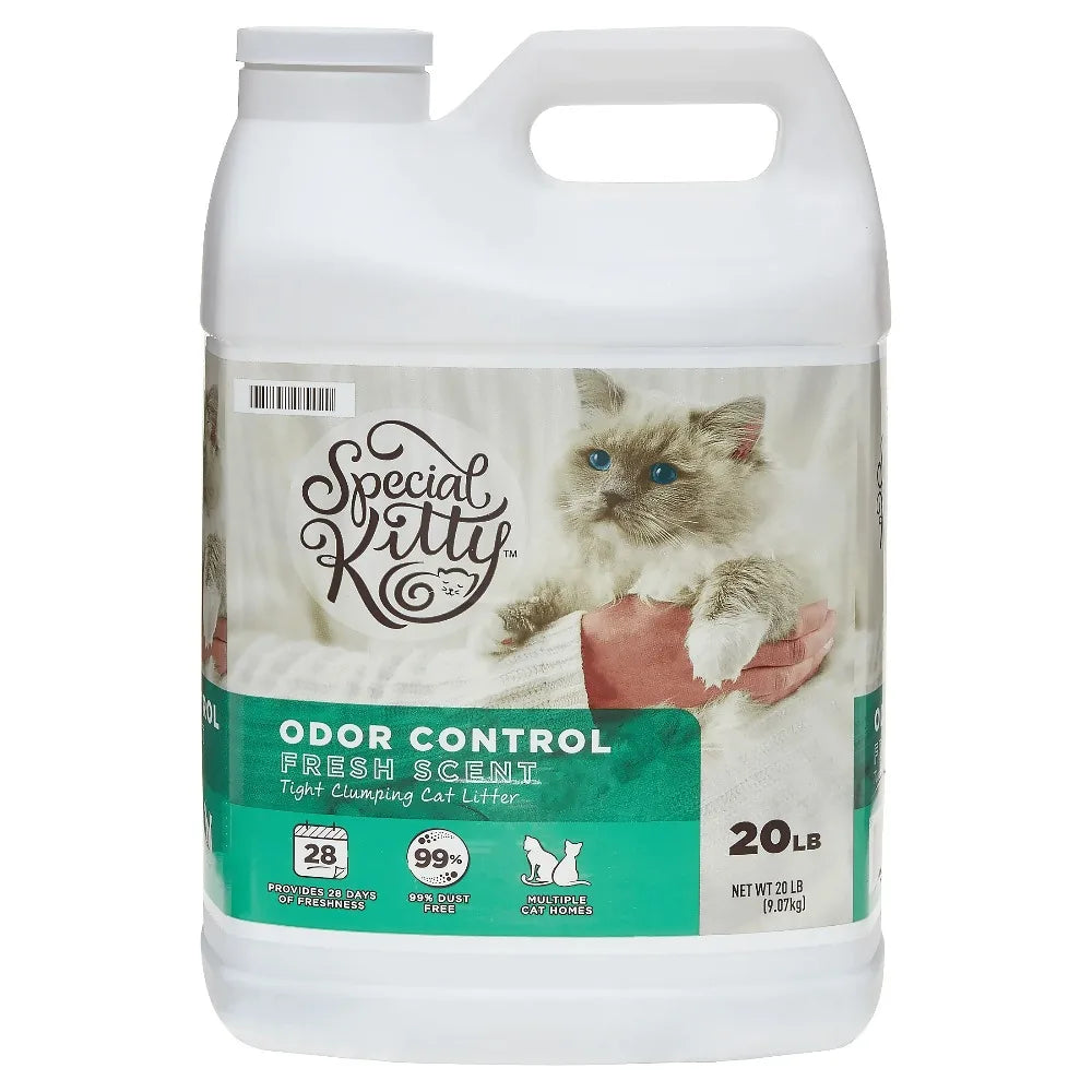 Clumping Clay Cat Litter Fresh Scent 4 Pack Odor Control