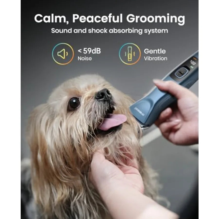 Cordless Professional Dog Grooming Clippers For Thick Curly Coats Two Speed
