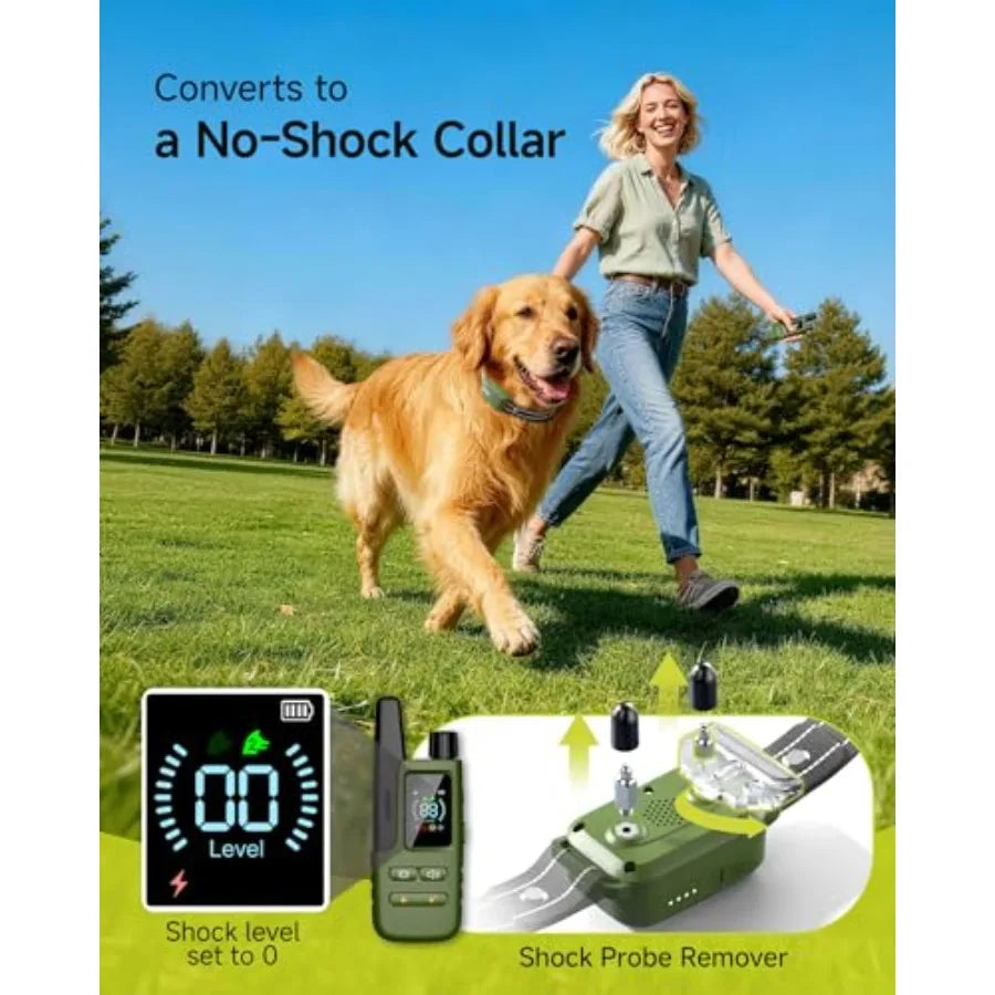 Dual Dog Training Collar For Two Dogs 10-120 Lbs IPX8