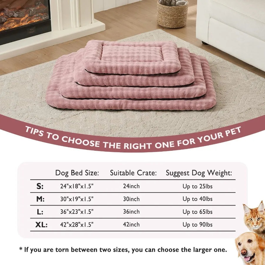Washable Soft Pet Sleeping Mat With 3D Bubble Pattern