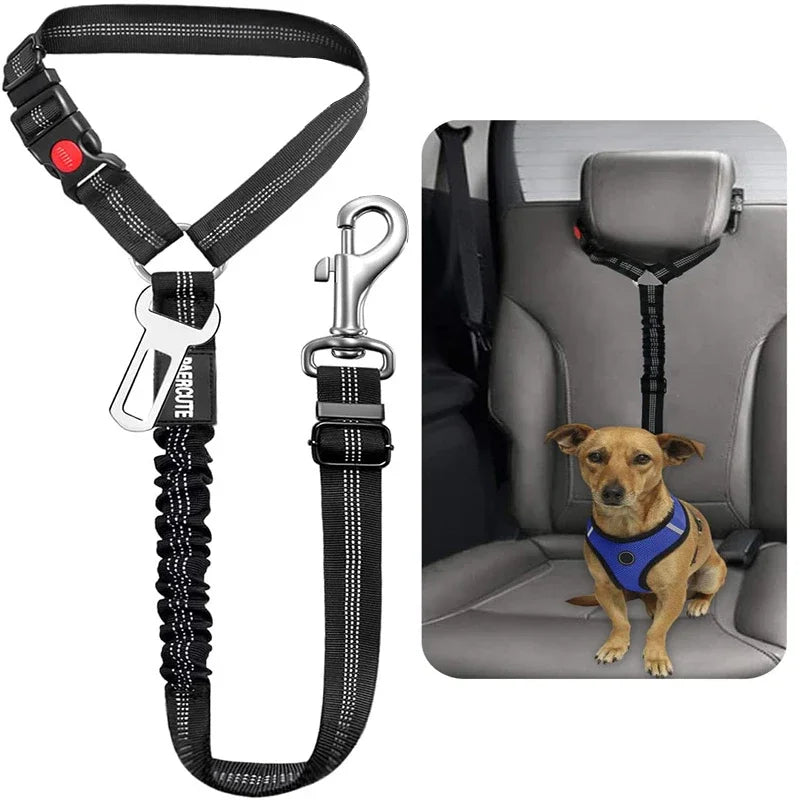 Two In One Pet Car Seat Belt Harness Leash Backseat