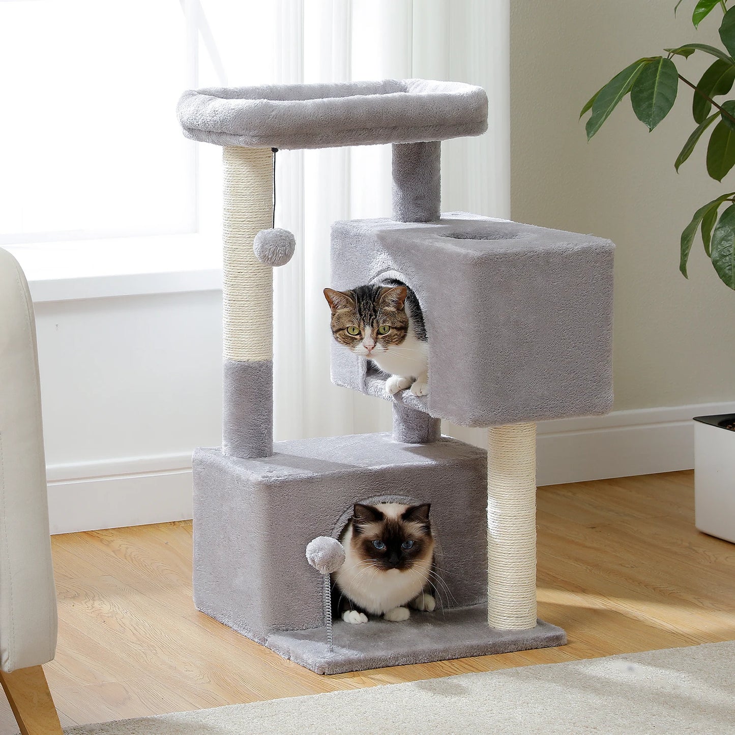 PAWZ Road Multi-Level Cat Tree Tower With Scratching Posts