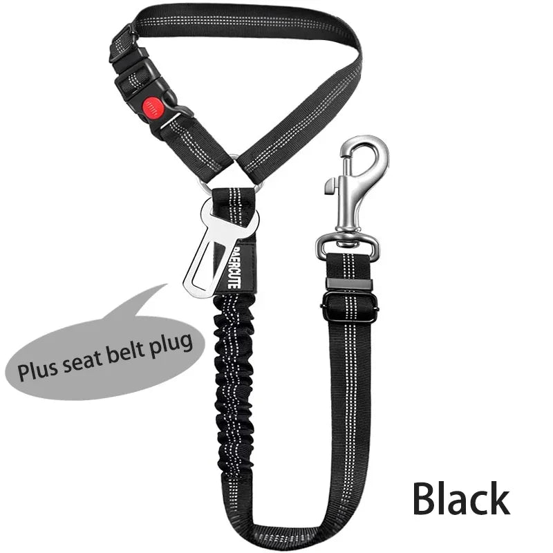 Two In One Pet Car Seat Belt Harness Leash Backseat