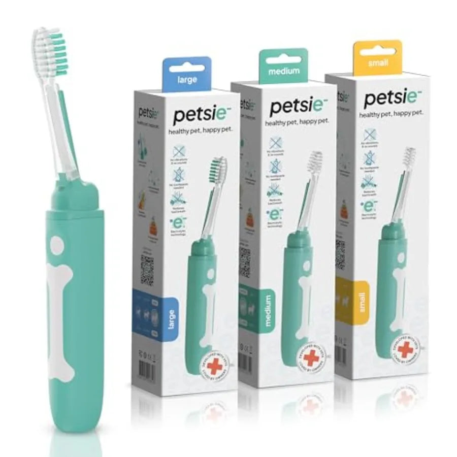 Electric Dog Toothbrush For Small Dogs Vet Developed Electrolytic Technology